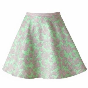 Catherine by Catherine Malandrino Floral Green and Gray Women's Skirt